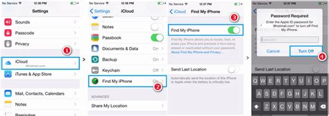 turn off find my iphone without apple id